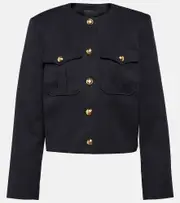 [Nili Lotan] Nili Lotan Maurine virgin wool jacket AU 14 blue