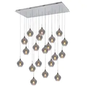 Harper LED 21L Large Glass Pendant Lights Smoke | Marden Designer