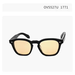 Oliver Peoples OV5527U 奧利弗太陽眼鏡｜復古文藝小臉板材黑色墨鏡 男生女生品牌眼鏡框【幸子眼鏡】