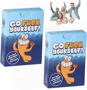 Go F k Yourself, The Go Fish Game of Life's Little Humiliations, A Hilarious Twist on The Classic Go Fish Game, Adult Go Fish Card Game Hilarious Card Games and Educational Games for Party (2PCS)