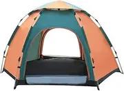 Tent,Hexagonal Outdoor Tents for 3-4 Person,Dome Waterproof Tent, Strong Stability, Anti-Mosquito, Suitable for Outdoor Camping and Mountaineering (Green), Aqiong