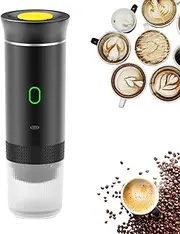 Esprova Portable Espresso Machine, Portable Espresso Maker Electric, 3 in 1 Capsule Coffee Machine, Rechargeable, Self-heating/Cold Brew, for Travel, Camping (black)