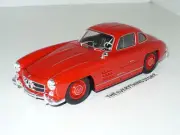 WELLY MERCEDES BENZ 300 SL GULL WING DOORS 1:24 BRIGHT RED FREE SHIP
