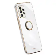 XINLI Anti-scratch Phone Case For Samsung Galaxy A32 5G/M32 5G,Electroplating Phone Cover Kickstand