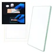 Leather Craft Glass Smooth Slicker Burnisher Creaser Carving Cutting Plate Tool