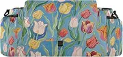 miaozhen Art Oil Painting Blue flower Flower stroller storage organizer stroller diaper caddy baby bottle holder accesorios para carros de accesorios para bebes