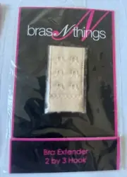 2 By 3 Hook Bra Extender New Bras N Things Ladies Strap Extra Long Extension NiP