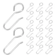 100 Pcs Ceiling Hook Hooks Stainless Steel Curtain Curtains
