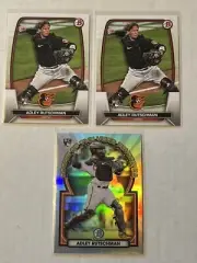 2023 Bowman Adley Rutschman Rookie Lot x2 Paper x1 ROY Insert Orioles