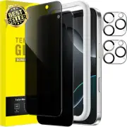Privacy Screen Protector for iPhone 16 Pro 6.3",Anti-Spy Glass,Lens Cover,2-Pack