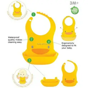 Piyo 黃色小鴨 四階段防水圍兜