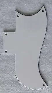 Fits Gibson SG 61 Reissue Guitar pickguard Scratch Plate,3 Ply White