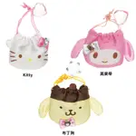 日本進口HELLO KITTY凱蒂貓美樂蒂布丁狗水晶御守福袋飾品首飾收納束口袋 104639【小品館】