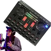 Audio Mixer For Streaming,DJ Sound Controller | Compact PC Audio Interface, Practical DJ Sound Controller Portable For Streaming Use