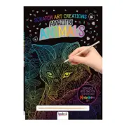 Bookoli Scratch Art Creations Amazing Animals Activity Book Craft/Art 4y+