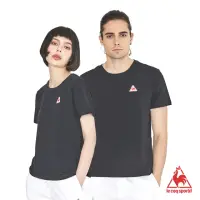 在飛比找momo購物網優惠-【LE COQ SPORTIF 公雞】短袖T恤 中性-黑-L