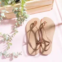 在飛比找momo購物網優惠-【havaianas 哈瓦仕】LUNA 玫瑰金色(拖鞋 女鞋