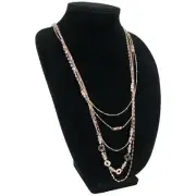 Kohls Metal Necklace Multi-Strand Copper-tone Long