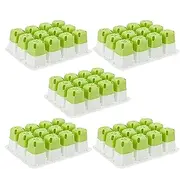 Silicone Reusable Seedling Starter Trays | Germination Nursery Pot,Indoor Plant Growing Germination Pots Set of 5, Flower Sprouting Container for Gardening