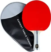 Palio Expert 3.0 Table Tennis Bat & Case - ITTF Approved, Beginner Ping Pong Rac
