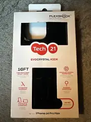 Tech21 Evo Crystal Kick Series Case for MagSafe for iPhone 14 Pro Max Black.