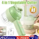 4-in-1 Handheld Electric Vegetable Cutter Set Wireless Food Chopper Mini Grinder