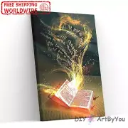 Paint By Numbers Kit Book Abstract Brush Wall Decor Beginner Draw Art Adult DIY