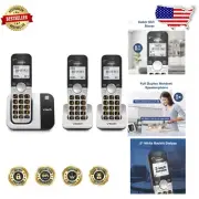 Big Button Cordless Phone System with Full Duplex Speaker & Caller ID Features
