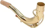 Saxophone Bend Neck Gold Color B Flat Tenor Sax Replacement SMOOTH AND STURDY RESONANCE PERFORMANCE