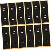 WOONEKY 12pcs Finger Skateboard Anti-Slip Stickers Mini Skateboards Supplies Mini Finger Shoes Tape Quality Foam Grip Fingerboards Tape Foam Grip Tape Strong Adhesive Stickers