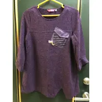 在飛比找蝦皮購物優惠-CIVMEEI喜芝梅專櫃深紫色長版上衣