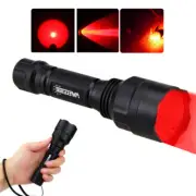 800Yards Red LED Hunting Light Predator Flashlight Torch Barrel Mount