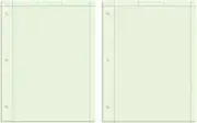 Engineering Computation Pad, 8-1/2" X 11", Glue, 5 X 5 Graph Rule on Back, Green