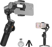 ZHIYUN Smooth 5S AI Handheld 3-Axis Gimbal Stabilizer for Phone Vlog Gimbal -Shake Built-in Fill Light with Tripod Max. 300g Payload Replacement for 15/14/13/12 Android Phones