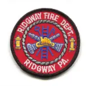 Ridgway Fire Department Patch Pennsylvania PA