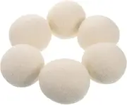 ARTSEWPLY Laundry Wool Balls 6 Pack Anti-Static Natural Fabric Softener Tangle- Design Home Laundry Room Essential