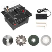 Mini Table Saw Household Saw Cutter Woodworking Bench Lathe Machine 1Set