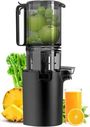 Masticating Juicer Machines 4.8-inch Slow Cold Press Juicer with Feed Chute