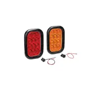 Narva 9-33V LED Rear Direction Indicator Lamp Kit Amber and Red Vinyl Grommet