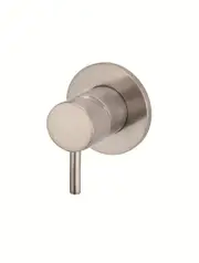 Meir ROUND WALL MIXER SHORT PIN–LEVER TRIM KIT (IN-WALL BODY NOT INCLUDED)- Champagne