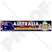 Australia Australian Flag-Coat of Arms Aussie Pride National Emblem 7.1" (180mm) Vinyl Bumper-Helmet Sticker, Decal