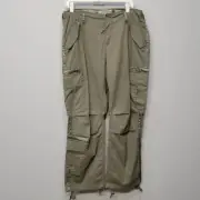 Abercrombie & Fitch Pants SZ 31 Army Green Retro Y2K 2000s Cargo Utility Pockets
