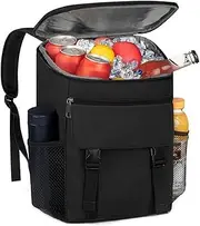 Backpack Cooler Large Capacity Portable Lightweight Multi-Functional Insulated Backpack Cooler Bag with Adjustable Shoulder Straps for Camping Beach Hiking Insulated