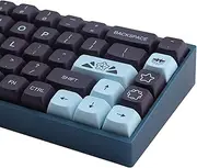 JOMKIZ 132 Keys PBT Keycaps Set - Comet XDA Profile Dye Sublimation Customized ANSI Layout Compatible With Cherry MX Switches Mechanical Keyboards