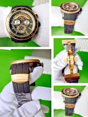 Invicta Sea Vulture Swiss Quartz Men Watch 35025 Black Rose Gold Silicone Strap