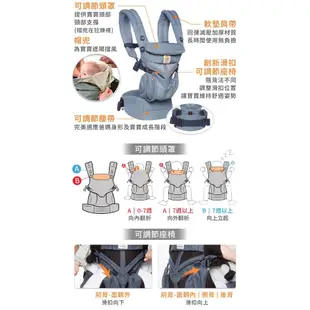 Ergobaby Omni 360 全階段型四式透氣款嬰兒揹巾/揹帶/背巾/背帶【宜兒樂】