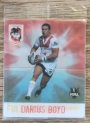 NRL 2011 Samboy Swapz Tazo ~ Darius Boyd ~ St George Illawarra Dragons ~ D13/64