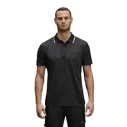 5 X Mens Kinggee Workcool Hyperfreeze Black Short Sleeve Polo Shirt