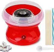 Cotton Candy Machine, Retro Cotton Candy Machine 450 W for Home, Cotton Candy Machine with Accessories and Sticks, Easy to Use, Easy to Clean, Ideal for Parties and Children's Birthdays, Red
