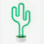 Neon Knight Cactus Lamp Light – USB or Battery Powered